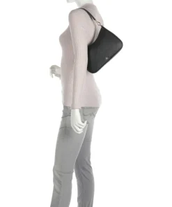 Danni 26 Schultertasche Saffiano-Rindsleder schwarz