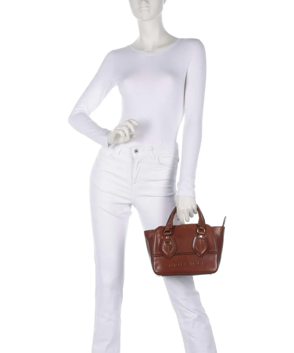 Daphne Handtasche fein genarbtes Rindsleder braun