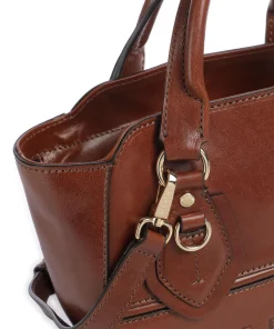 Daphne Handtasche fein genarbtes Rindsleder braun