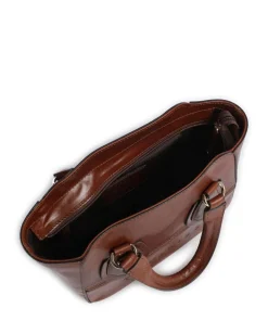 Daphne Handtasche fein genarbtes Rindsleder braun