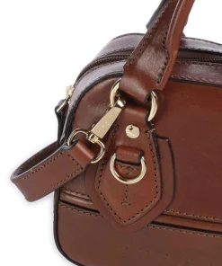 Daphne Handtasche fein genarbtes Rindsleder braun