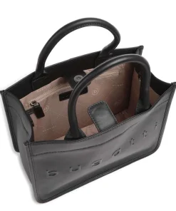 Daphne Handtasche Lederimitat schwarz