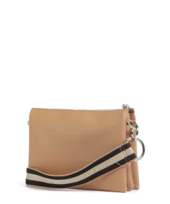 Darceyy Umhängetasche fein genarbtes Rindsleder hellbraun