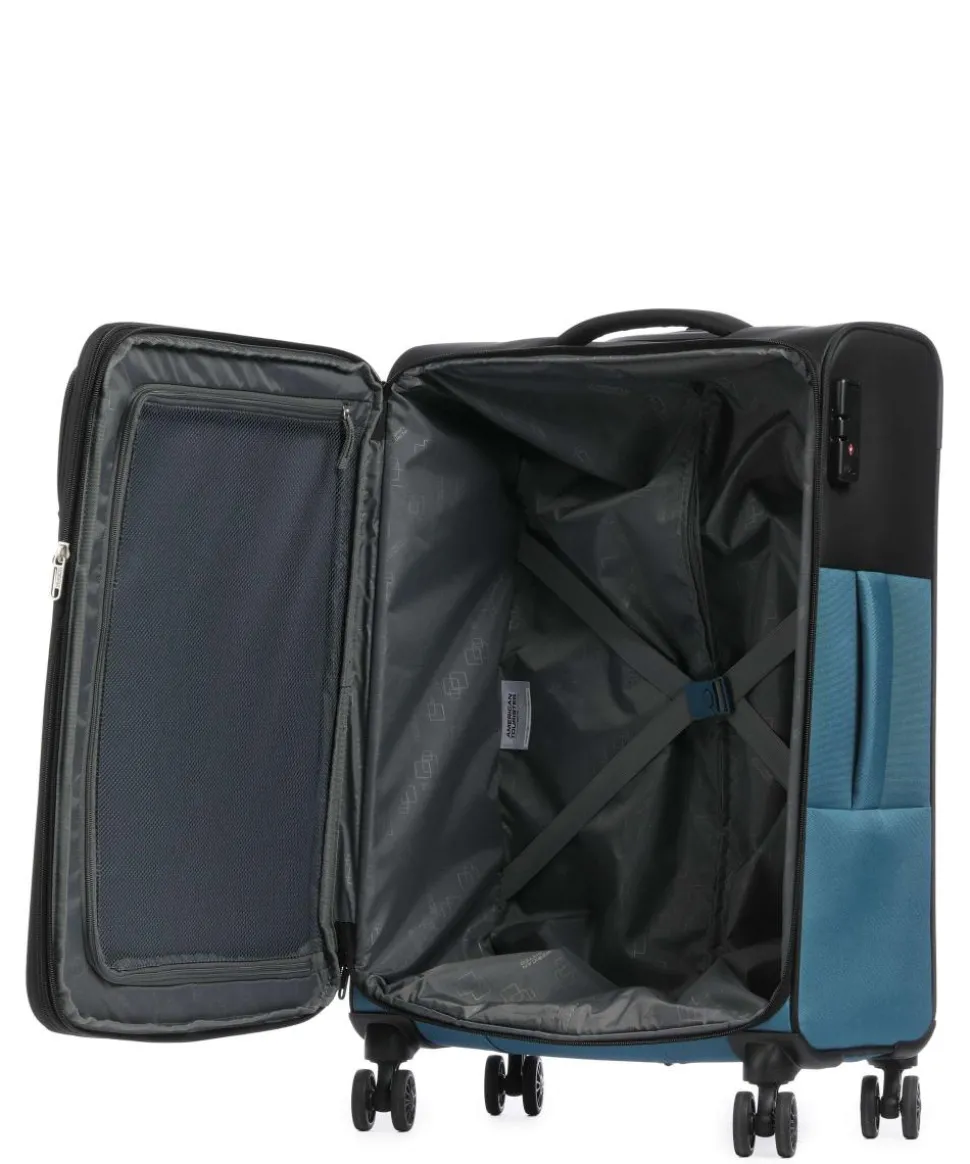 Daring Dash 4-Rollen Trolley schwarz/blau 67 cm