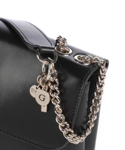 Daryna Schultertasche Lederimitat schwarz