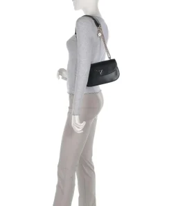 Daryna Schultertasche Lederimitat schwarz