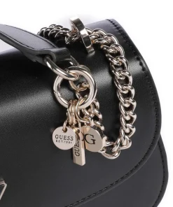 Daryna Schultertasche Lederimitat schwarz