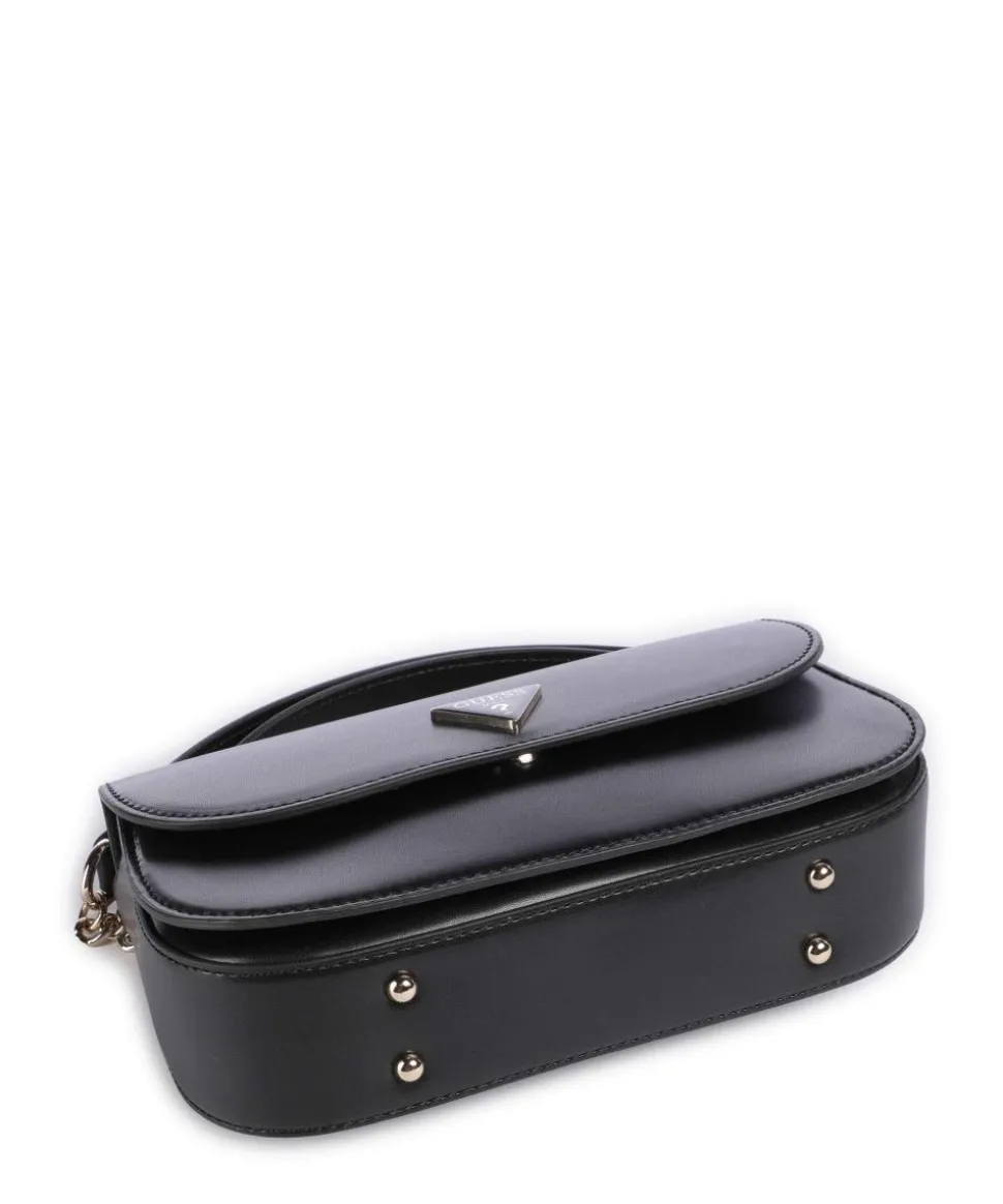 Daryna Schultertasche Lederimitat schwarz