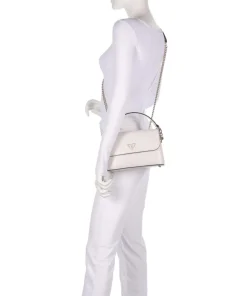 Daryna Schultertasche Lederimitat weiß