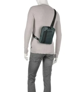 David Umhängetasche 10″ fein genarbtes Rindsleder dunkelgrün