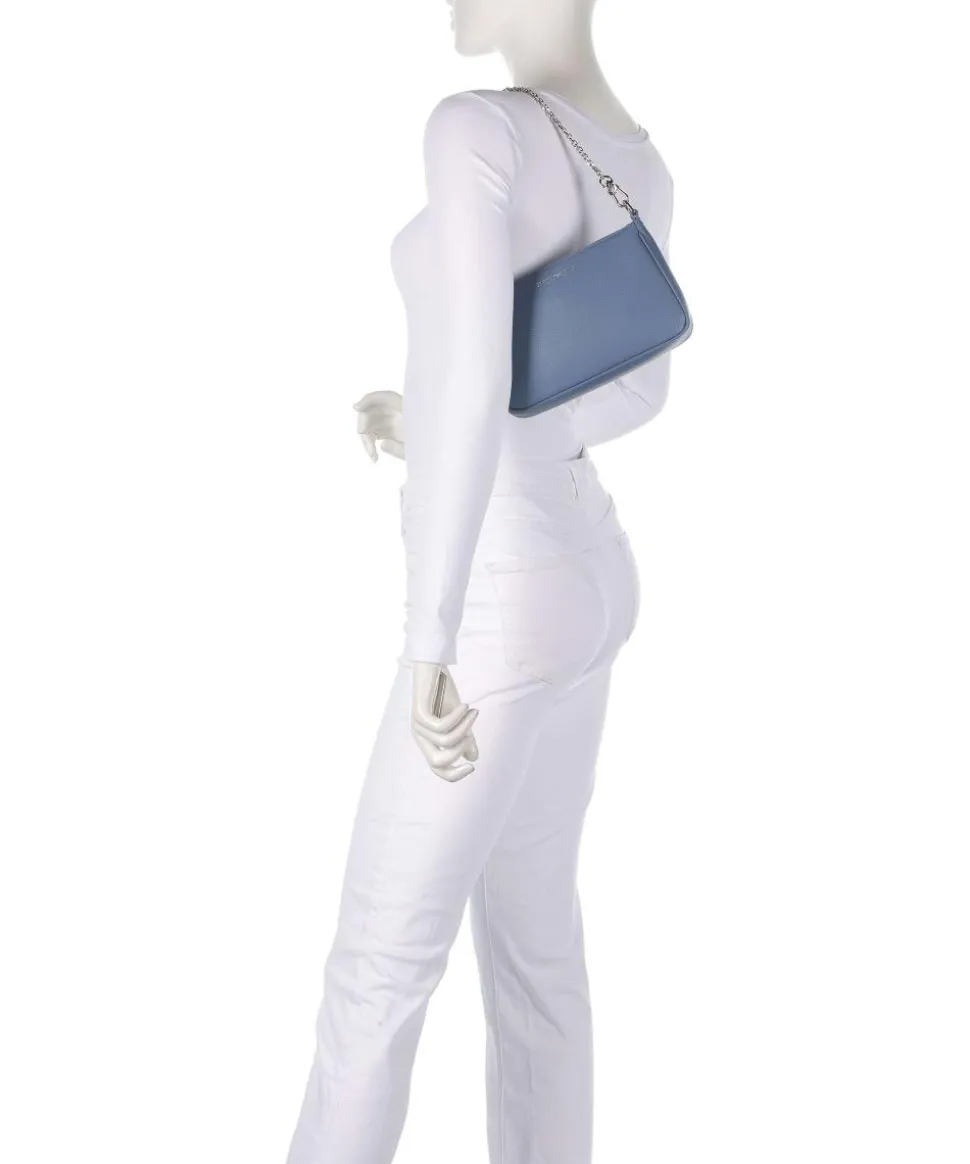 Dea Schultertasche Lederimitat blaugrau