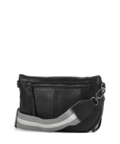 Dear Umhängetasche genarbtes Leder schwarz