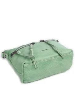 Dear Umhängetasche genarbtes Leder grün