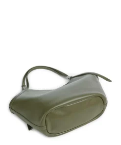 Deco Beuteltasche fein genarbtes Leder khaki