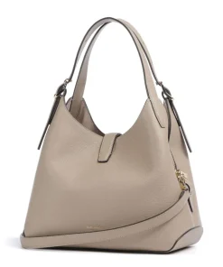 Deco Beuteltasche genarbtes Rindsleder taupe