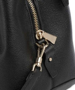 Deco Beuteltasche genarbtes Rindsleder schwarz