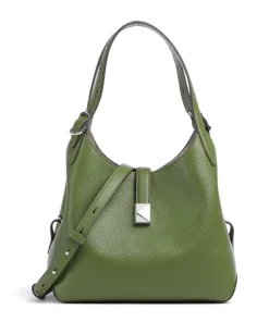 Deco Beuteltasche genarbtes Rindsleder khaki