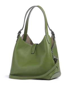Deco Beuteltasche genarbtes Rindsleder khaki