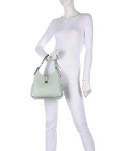 Deco Beuteltasche genarbtes Rindsleder mintgrün