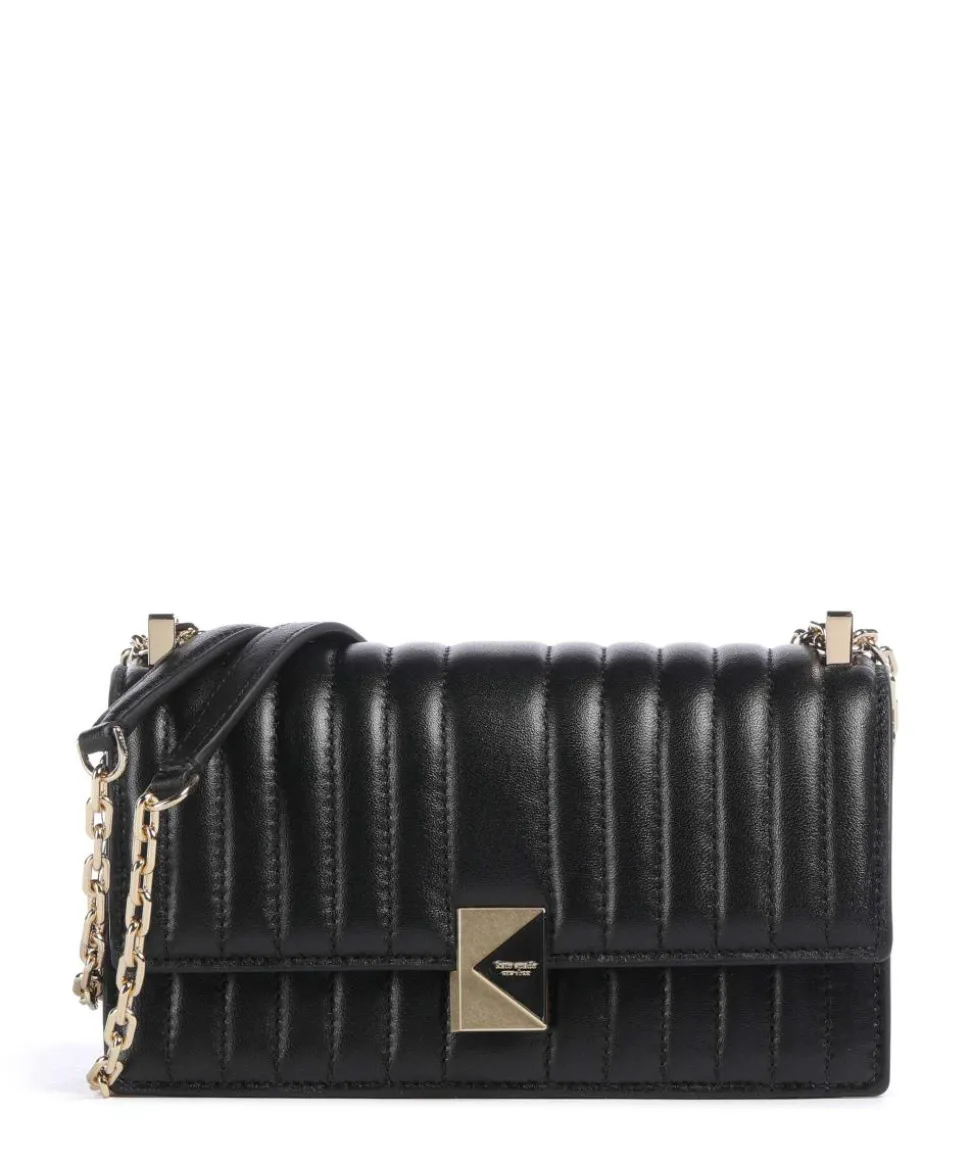 Deco Schultertasche fein genarbtes Rindsleder schwarz