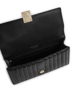 Deco Schultertasche fein genarbtes Rindsleder schwarz