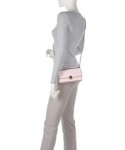 Deco Schultertasche genarbtes Rindsleder rosa