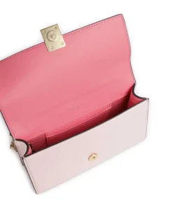 Deco Schultertasche genarbtes Rindsleder rosa