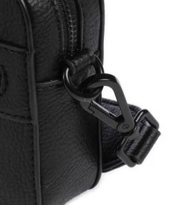 Deep Dark Umhängetasche Lederimitat schwarz