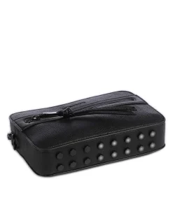 Deep Dark Umhängetasche Lederimitat schwarz