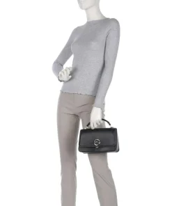 Delancey Handtasche fein genarbtes Rindsleder schwarz