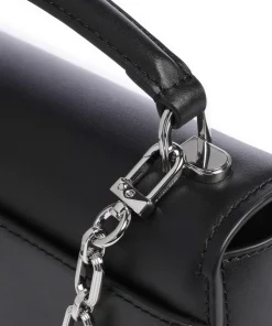 Delancey Handtasche fein genarbtes Rindsleder schwarz