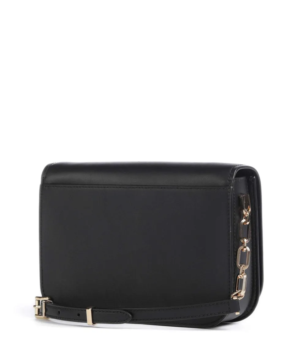 Delancey Umhängetasche fein genarbtes Leder schwarz