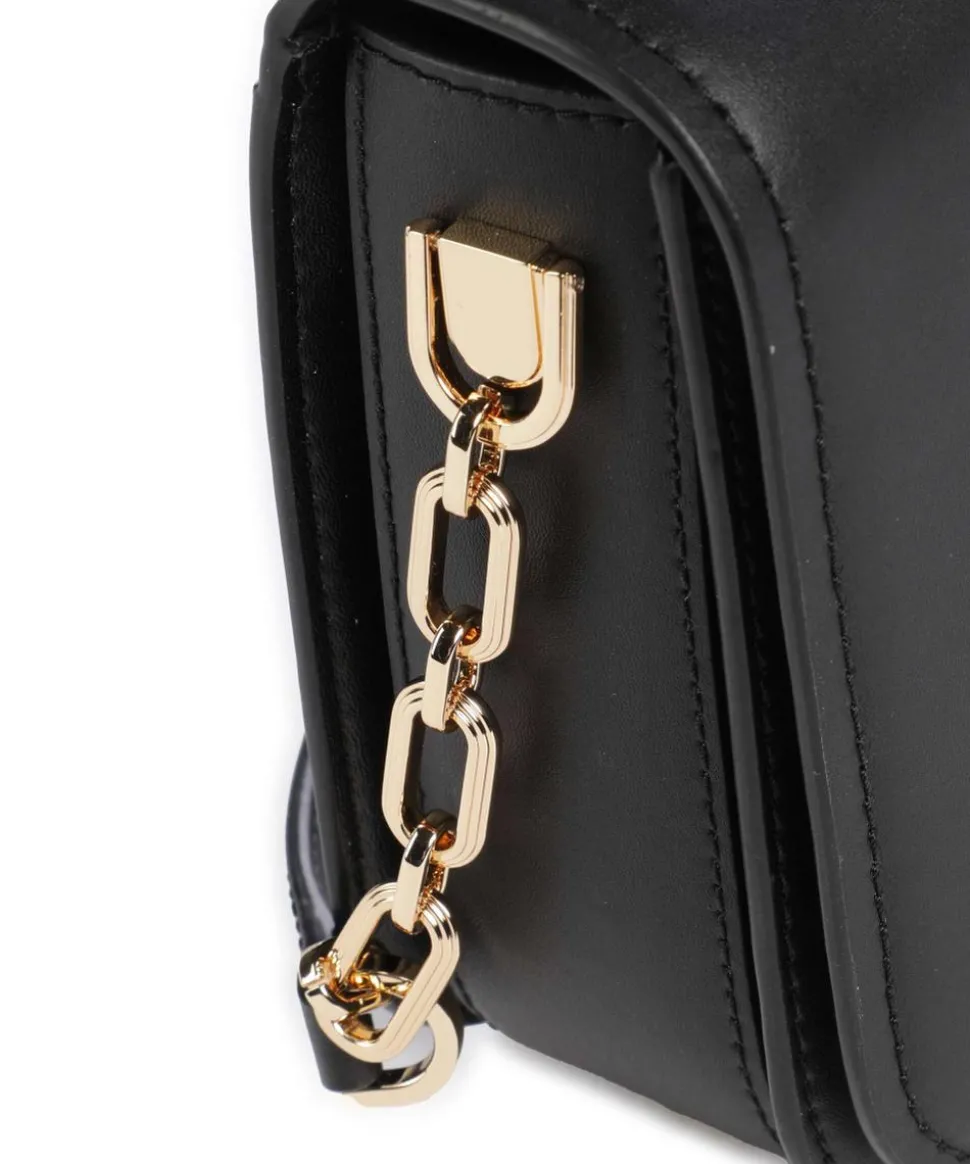 Delancey Umhängetasche fein genarbtes Leder schwarz