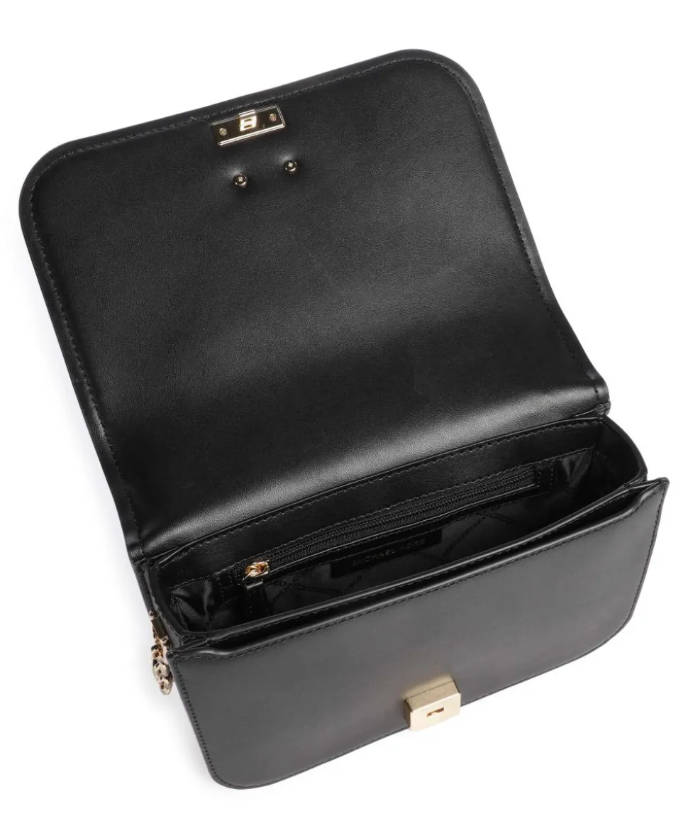 Delancey Umhängetasche fein genarbtes Leder schwarz