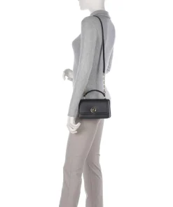 Delancey Umhängetasche fein genarbtes Rindsleder schwarz