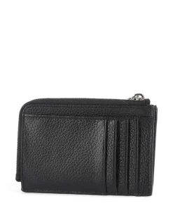 Delia Kreditkartenetui genarbtes Rindsleder schwarz