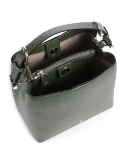 Delia S Bucket bag genarbtes Rindsleder khaki