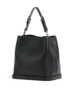 Delia S Bucket bag genarbtes Rindsleder schwarz