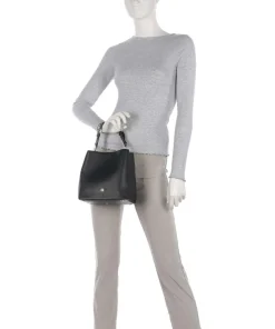 Delia S Bucket bag genarbtes Rindsleder schwarz