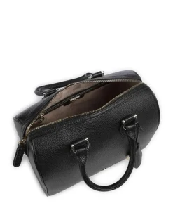 Delia S Handtasche genarbtes Rindsleder schwarz