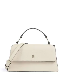 Delia S Umhängetasche genarbtes Rindsleder creme