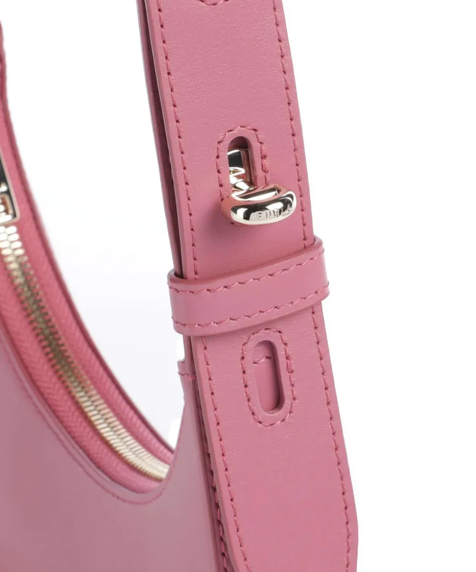 Delizia Mini Schultertasche fein genarbtes Leder pink