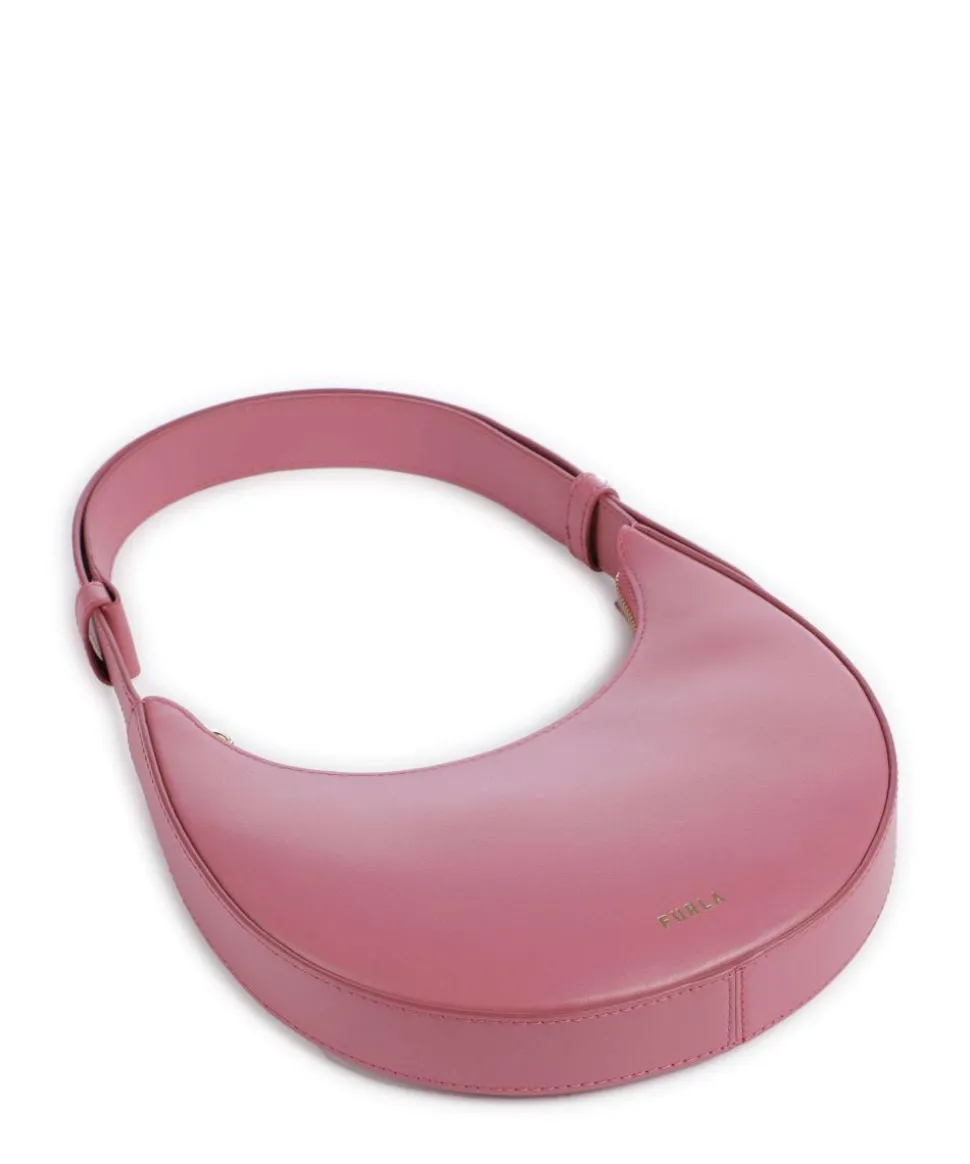 Delizia Mini Schultertasche fein genarbtes Leder pink