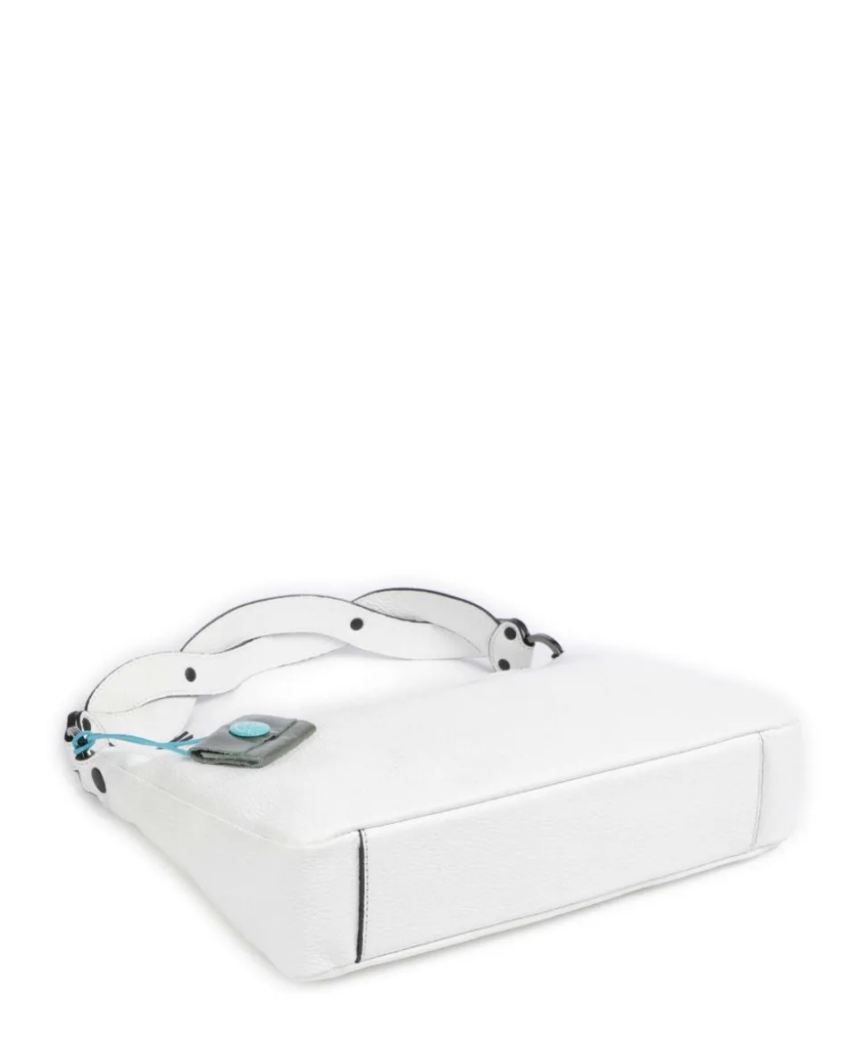 Delos Calliope Beuteltasche genarbtes Kalbsleder weiß