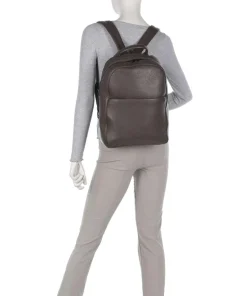 Derris Rucksack 13″ genarbtes Rindsleder taupe