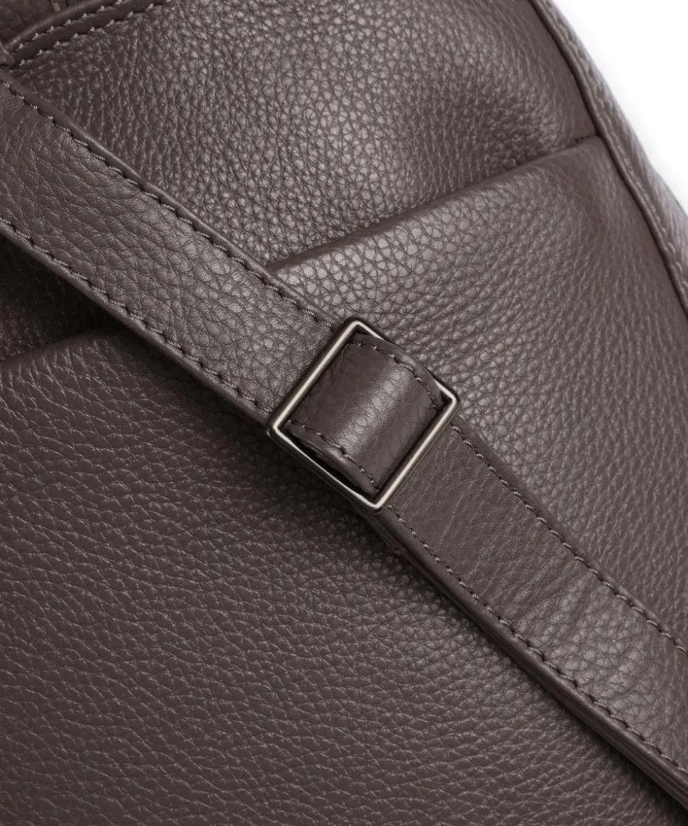 Derris Rucksack 13″ genarbtes Rindsleder taupe