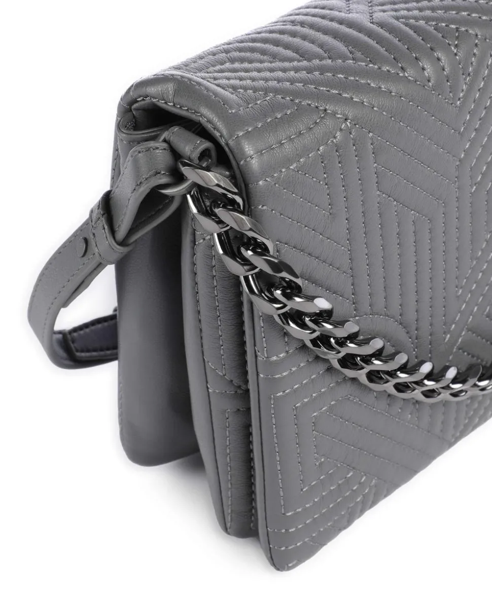 Desiree Umhängetasche Lederimitat dunkelgrau