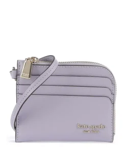 Devin Kreditkartenetui Saffiano-Rindsleder lavendel