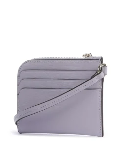 Devin Kreditkartenetui Saffiano-Rindsleder lavendel