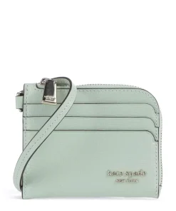 Devin Kreditkartenetui Saffiano-Rindsleder mintgrün